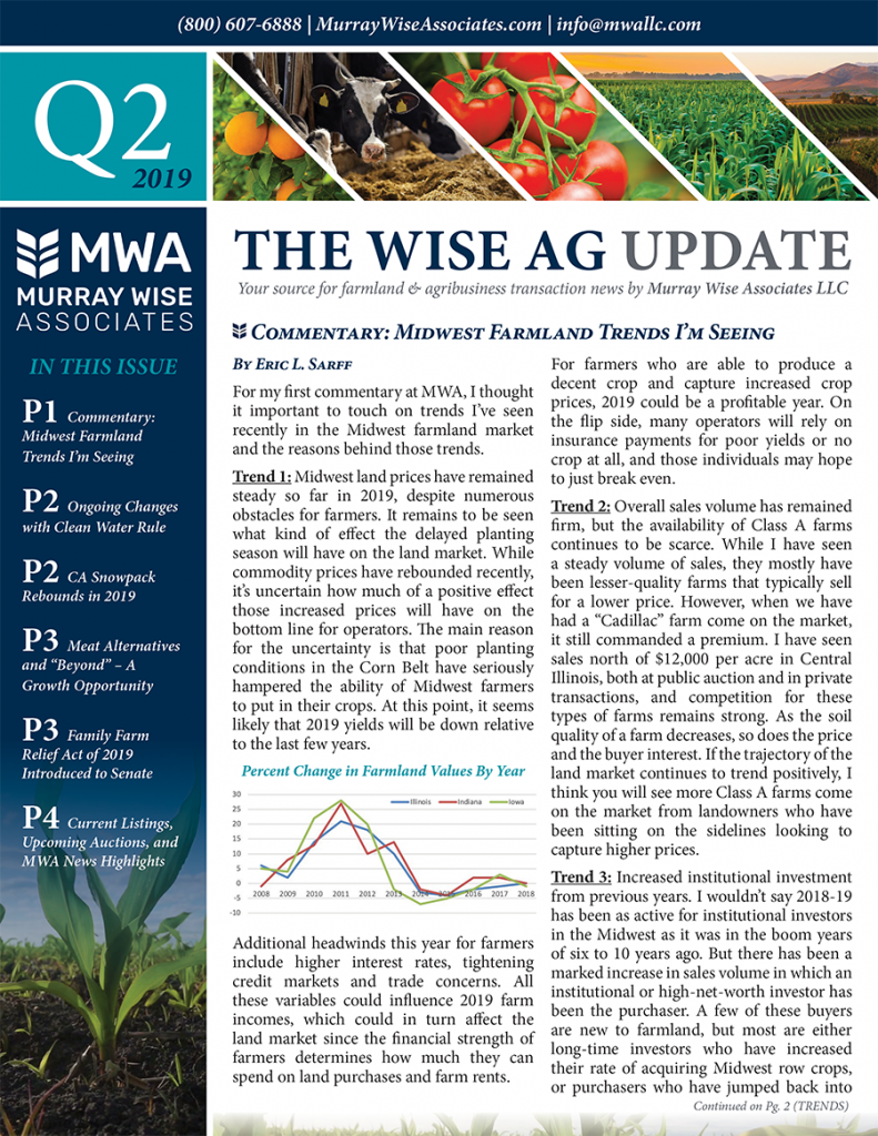 MWA Newsletter Second Quarter 2019