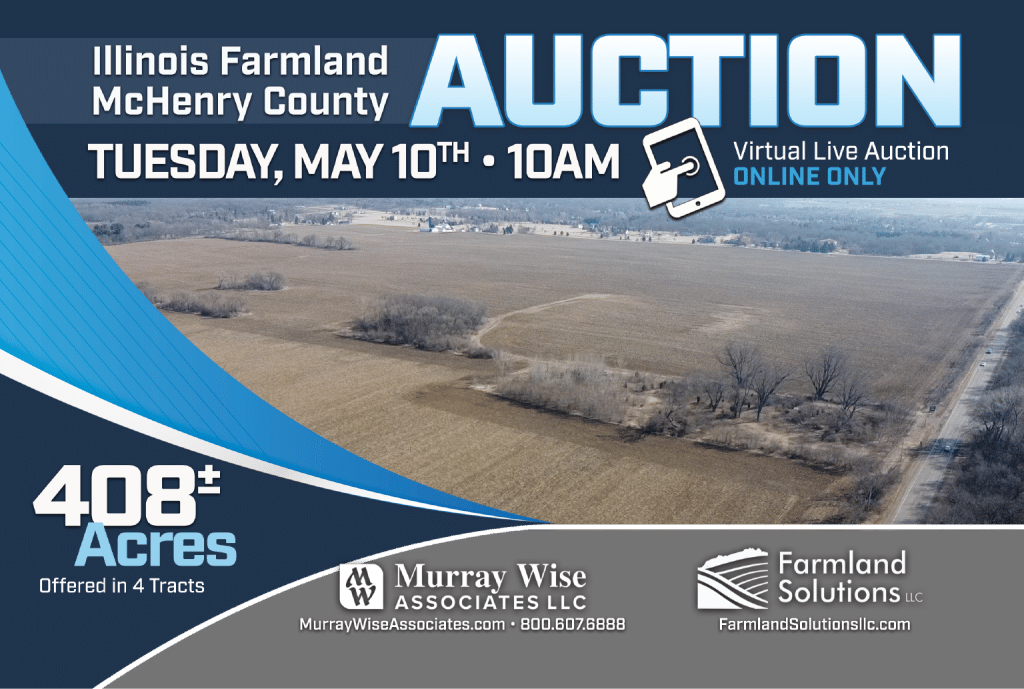 Upcoming AuctionMcHenry County, IL - 408± Acres