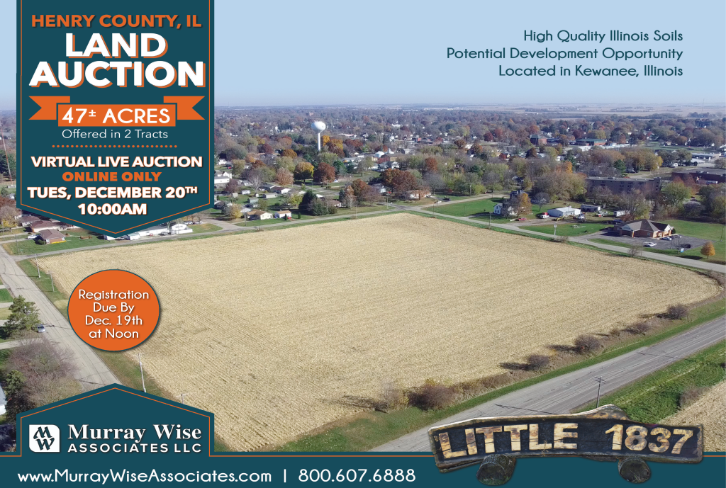 Upcoming AuctionHenry County, IL - 47± Acres