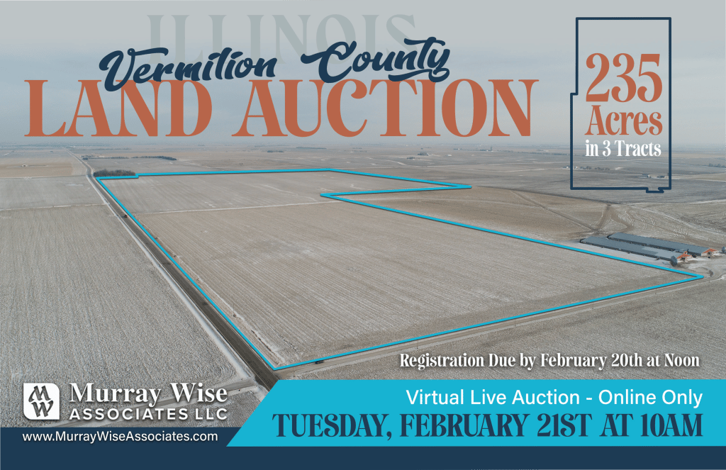 Upcoming AuctionVermilion County, IL - 235± Acres