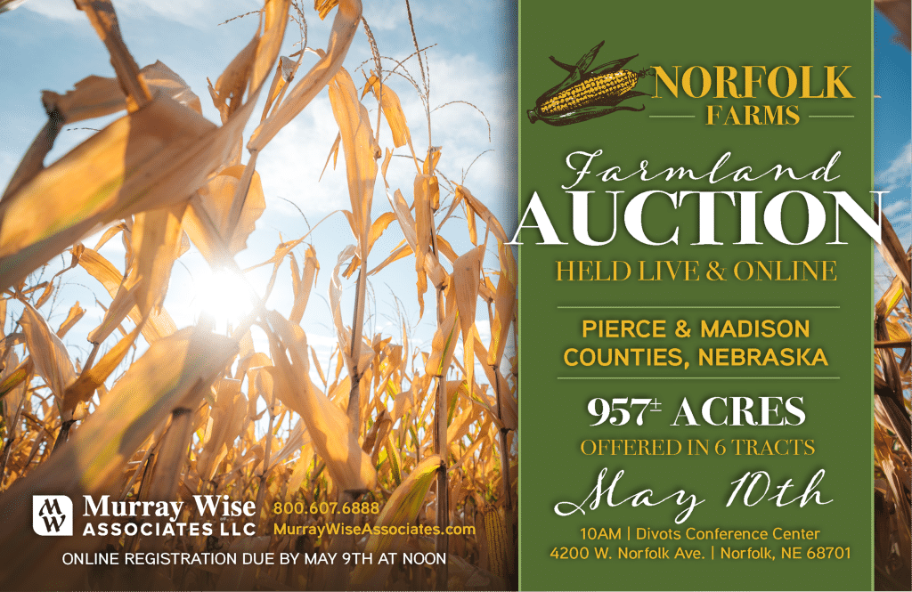 Upcoming AuctionPierce & Madison Counties, NE - 957± Acres