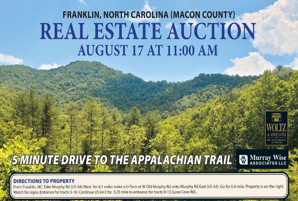 Upcoming AuctionMacon County, NC - 282± Acres