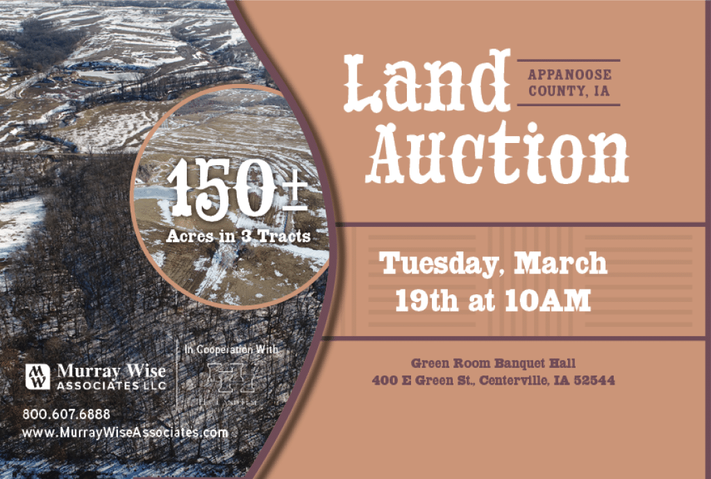 Upcoming AuctionAppanoose County, IA - 150± Acres